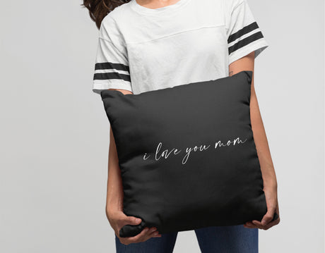 I love You Mom, Minimalist, Mom Pillow, Mothers Day Gift, Gift for Mother, Mom Gift, Present for Mom, Mimi Gift, Personalized Pillow, Decor - Arria Home