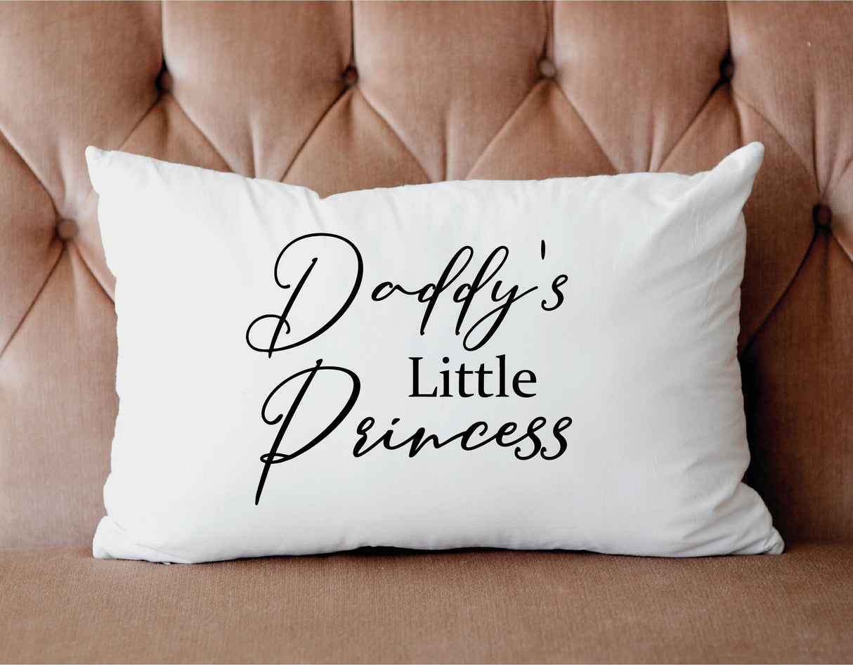 Birthday Princess Pillow, Girl Birthday Decor, Dad of Birthday Girl, Personalized Daddys Princess Pillow, Girl Room Decor, Daughter Gift - Arria Home