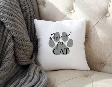 Reserved For Cat Pillow, Cat Pillow, Cat Lover Pillow, Cat Lover Gift, Gift for Cat, Custom Cat Pillow, Pillow for Cuties, Personalized Gift - Arria Home