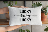 Lucky St Patrick Pillow, Irısh Decor, Spring Decor, Irısh Pillow, Spring Pillow, Custom Pillow Covers, Personalized Pillow, Spring Gift - Arria Home