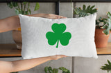 Shamrock Pillow, Irısh Decor Shamrock Pillow, Saint Patricks Decor, Spring Pillow Cover, Spring Decor, Custom Pillow Cover, Personalize Gift - Arria Home