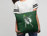 Skeleton St Patricks Day, Funny St Patricks Pillow, St Patricks Funny Decor, Irish Funny Decor, Funny Lumbar Pillow, Funny Drinking Decor - Arria Home