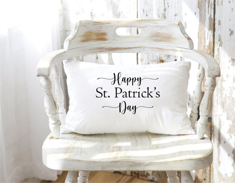 March 17 St Patricks Day Pillow, March 17 Pillow, Happy St Patricks Day Decor, March 17 Gift, Spring Lumbar Pillow, Decorative Pillow Gift.