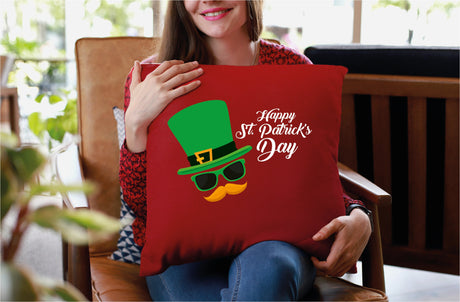 Happy St. Patricks Day Pillow, Happy Saint Pattys Day Decor, St Patricks Day Gift, Happy Holiday Gift, Custom Pillow Cover, Personalize Gift - Arria Home