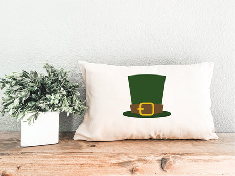 leprechaun Top Hat Decor, St Patricks Pillow, Irish Pillow, Irish Decor, Saint Patricks Decor, Top Hat Pillow, Decorative Pillow Gift - Arria Home