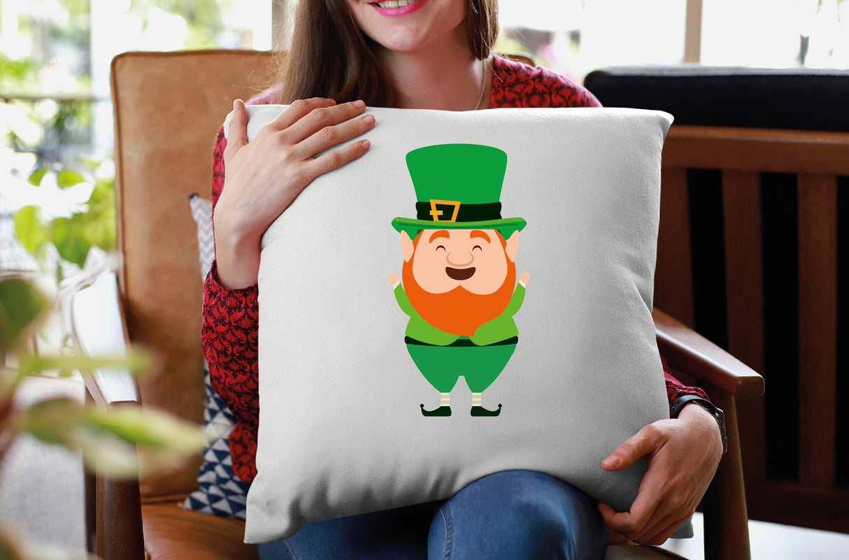 Leprechaun St Patricks Pillow, Leprechaun Gift, Leprechaun Decor, St Patricks Day Leprechaun Decorative Pillow, Spring Cute Decor, Pillow - Arria Home