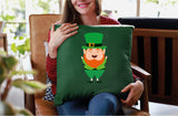 Leprechaun St Patricks Pillow, Leprechaun Gift, Leprechaun Decor, St Patricks Day Leprechaun Decorative Pillow, Spring Cute Decor, Pillow - Arria Home