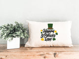 Happy Irish Pillow, St Patrciks Day Pillow, Irish Decor, Irish Gift, Happy Holiday Pillow, Saint Patricks Day Decorative Pillow Gift - Arria Home