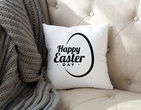 Happy Easter Pillow, Easter Decor, Spring Gift, Happy Easter Egg Pillow, Easter Decoration Gift, Farmhouse Pillow, Rustic Home Decor, Gift - Arria Home