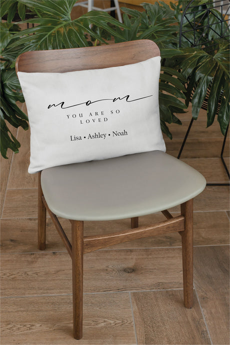 Mothers Day Personalized Pillow, Custom Mom Gift, Mothers Day Gift Idea, Gift for Her, Gift from Daughter, Decorative Pillow, Personalized - Arria Home