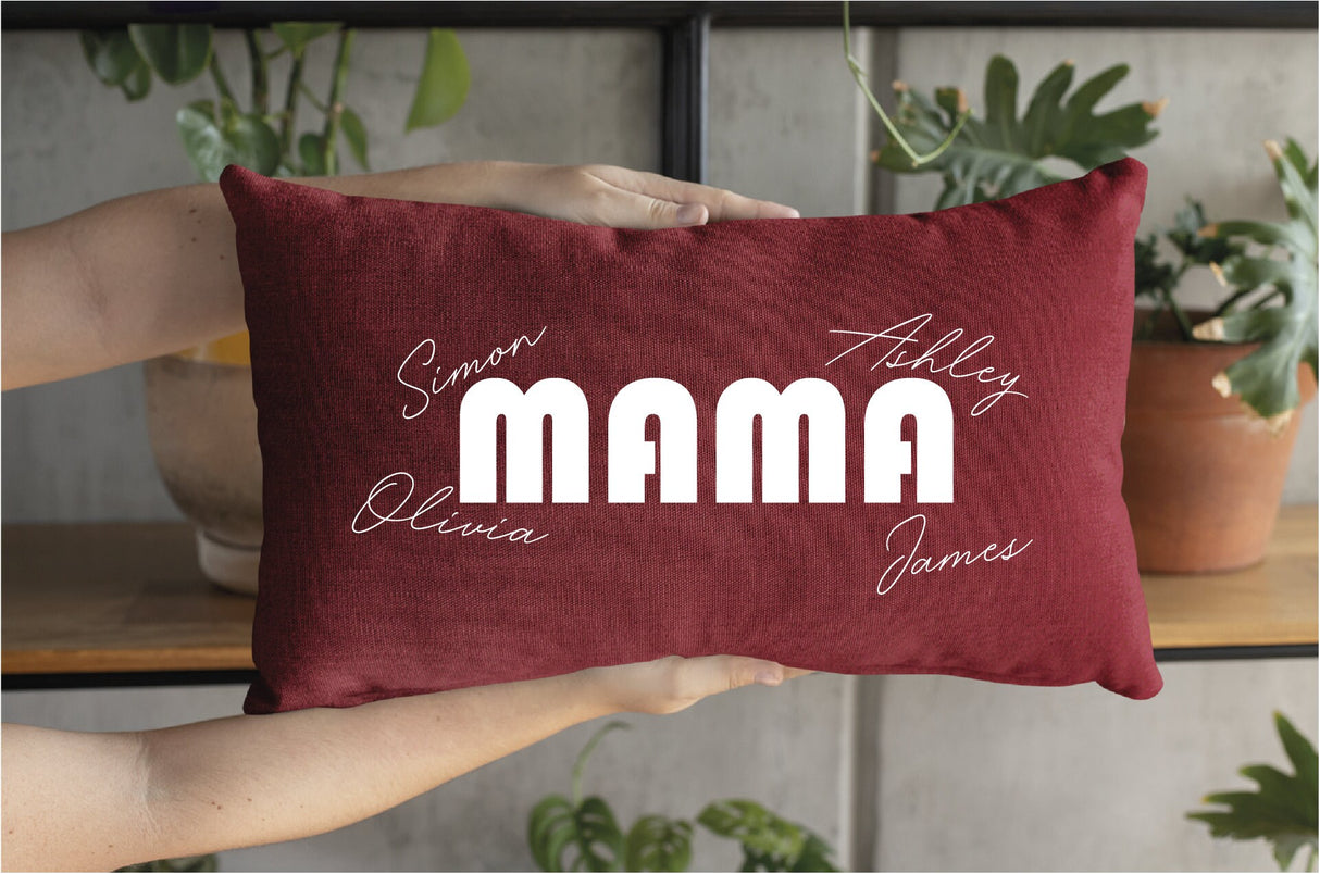 Personalized Mothers Day Pillow, Gift for Mom, Mom Pillow, Mothers Day Gift Idea, Farmhouse Decor, Home Decor, Decorative Pillow, Mom Gift - Arria Home