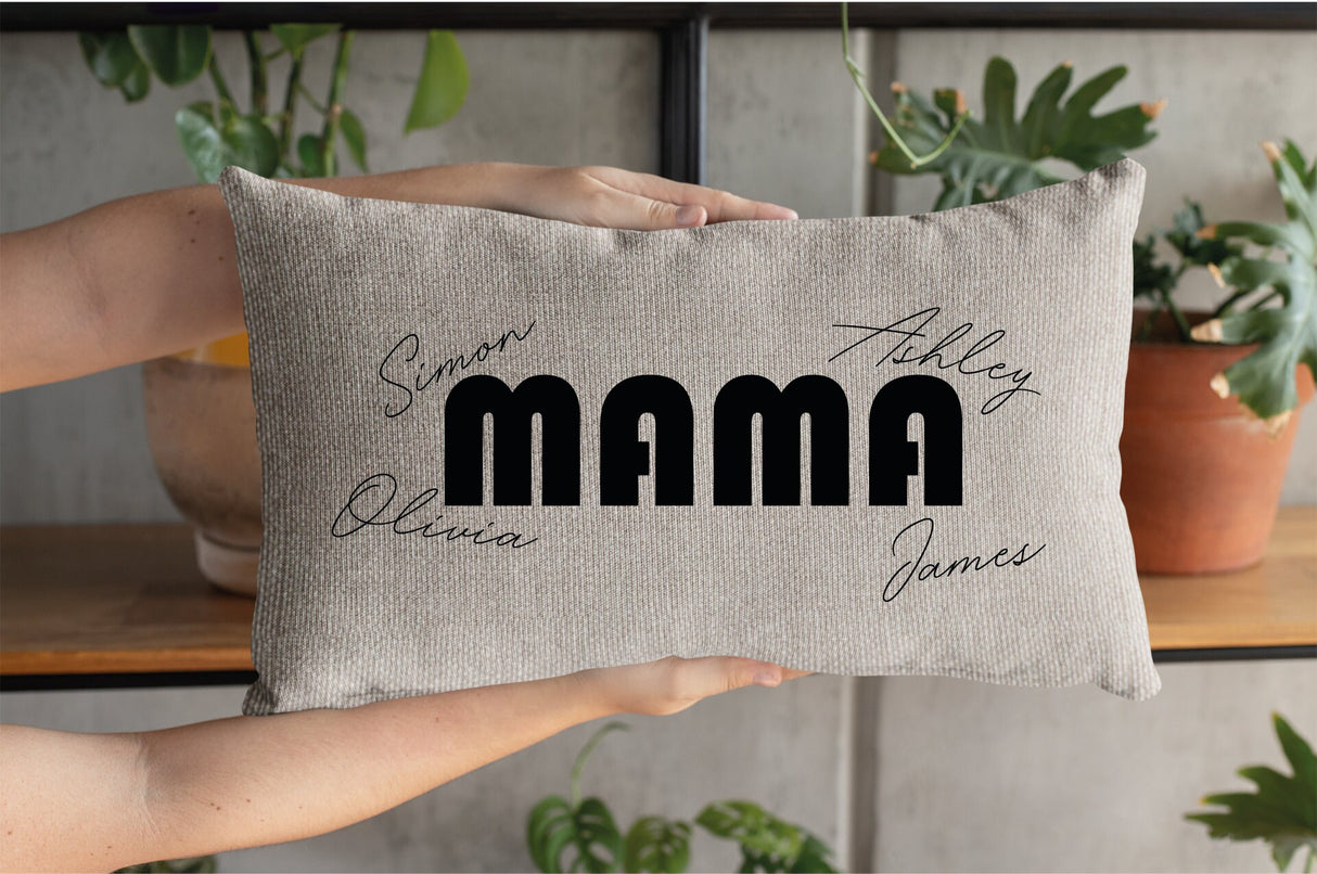 Personalized Mothers Day Pillow, Gift for Mom, Mom Pillow, Mothers Day Gift Idea, Farmhouse Decor, Home Decor, Decorative Pillow, Mom Gift - Arria Home