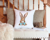 Spring Bunny Pillow, 14 Fabric, 5 Size Options, Easter Pillow, Easter Decor, Bunny Lumbar Pillow, Sprin Throw Pillow, Easter Farmhouse Gift - Arria Home