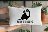 Cute Baby On Board Car Seat Cushion, New Mom Dad Gift, Baby Shower Gift, New Mother Gift, Baby Gift, Custom Pillow, Personalized Pillow - Arria Home