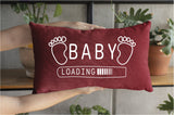 Funny Baby Loading Maternity Pillow Funny Pregnancy Pillow, Funny Baby Announcement Pillow, Pregnancy Gift, Baby Reveal, Mom to be Gift - Arria Home