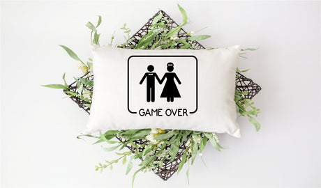 Funny Wedding Game Over Pillow, Funny Wedding Gift, Men Gift, Funny Wedding Party, Couple Gift, Engagement Funny Gift, Funny Wedding - Arria Home