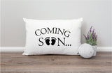 Funny Baby Coming Soon Pillow, Personalized Baby Announcement Pillow, Pregnancy Gift, Custom Pregnancy Gift, Pregnancy Baby Coming Soon - Arria Home