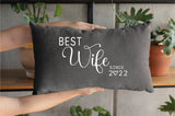 Personalized Best Wife Ever Pillow, Wife Pillow, Wife Birthday Gift, Mothers Day Gift from Husband, Couple Gift, Anniversary Gift, Decor - Arria Home