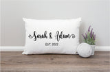 Personalized Couple Name Pillow, Personalized Name Pillow, Custom Wedding Pillow, Anniversary Gift, Gift for Couple, Engagement Gift, Decor - Arria Home