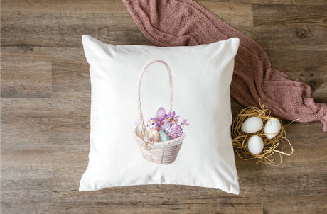 Easter Egg Basket Pillow, Easter Decorations, Easter Basket Decor, Easter Eggs, Easter Decor, Spring Decor, Farmhouse Decor, Easter Gift - Arria Home