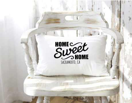 Personalized Sweet Home Zip Code Pillow, Custom Housewarming Pillow, Our First Home Pillow, Anniversary Gift, Wedding Gift, Farmhouse Decor - Arria Home