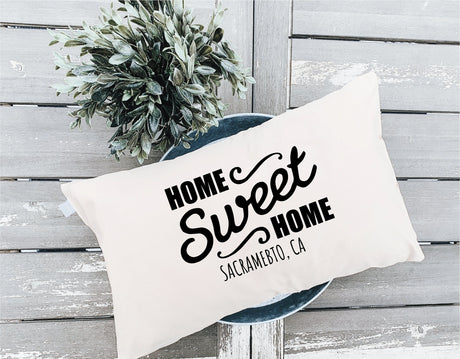 Personalized Sweet Home Zip Code Pillow, Custom Housewarming Pillow, Our First Home Pillow, Anniversary Gift, Wedding Gift, Farmhouse Decor - Arria Home