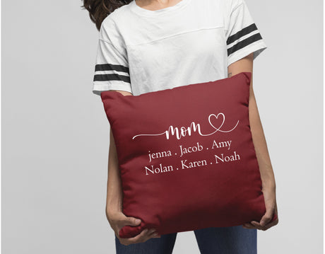 Personalized Mom Pillow, Mothers Day Pilow, Mothers Day Gift, Mom Gift, Custom Mom Gift, Mom Gift Idea, Gift for Mom, Gift from Grandkids - Arria Home