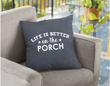 Porch Life Pillow, Outdoor Garden Decor, Porch Swing Chair Pillow, Outdoor Pillows, Lumbar Bench Pillow, Throw Pillow, Country Decor, Gift - Arria Home