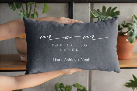 Mothers Day Personalized Pillow, Custom Mom Gift, Mothers Day Gift Idea, Gift for Her, Gift from Daughter, Decorative Pillow, Personalized - Arria Home