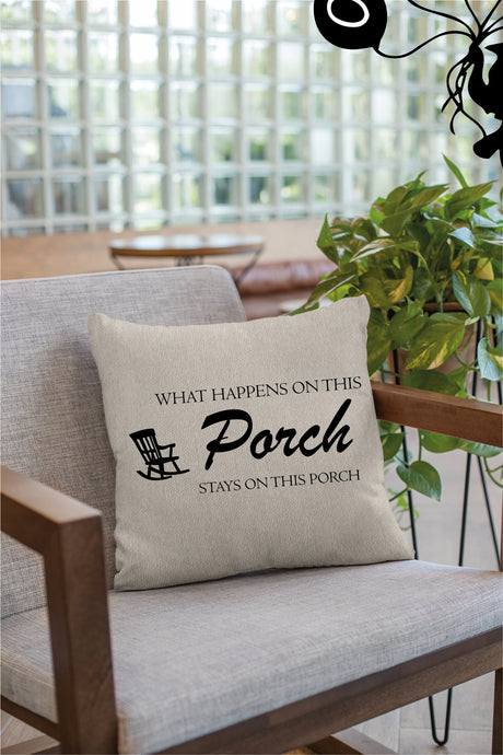 Funny Porch Gossip Pillow, Personalized Pillow, Custom Pillow, Porch Life Pillow, Custom Lumbar Pillow, Outdoor Porch Pillow, Spring Decor - Arria Home