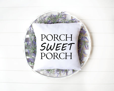 Porch Sweet Porch Pillow, Porch Life Decor, Garden Decor, Personalized Pillow, Porch Lumbar Pillow, Housewarming Gift, Spring Decor, Gift - Arria Home