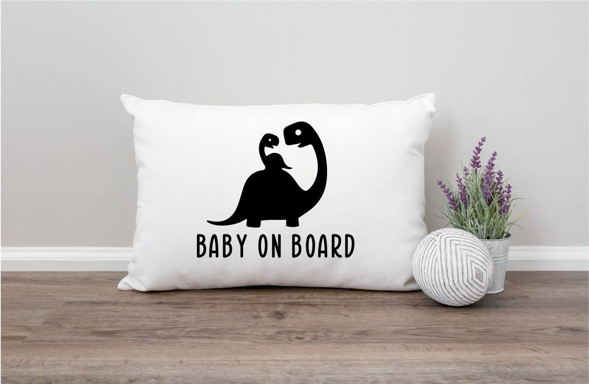 Cute Baby On Board Car Seat Cushion, New Mom Dad Gift, Baby Shower Gift, New Mother Gift, Baby Gift, Custom Pillow, Personalized Pillow - Arria Home