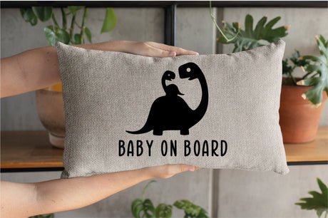 Cute Baby On Board Car Seat Cushion, New Mom Dad Gift, Baby Shower Gift, New Mother Gift, Baby Gift, Custom Pillow, Personalized Pillow - Arria Home