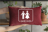 Funny Wedding Game Over Pillow, Funny Wedding Gift, Men Gift, Funny Wedding Party, Couple Gift, Engagement Funny Gift, Funny Wedding - Arria Home