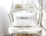 Welcome Spring Pillow, Spring Pillow, Custom Pillow Cover, Personalized Pillow, Housewarming Gift, Spring Gift, Spring Home Decor, Spring - Arria Home