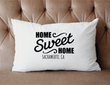 Personalized Sweet Home Zip Code Pillow, Custom Housewarming Pillow, Our First Home Pillow, Anniversary Gift, Wedding Gift, Farmhouse Decor - Arria Home