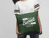 Personalized Sweet Home Zip Code Pillow, Custom Housewarming Pillow, Our First Home Pillow, Anniversary Gift, Wedding Gift, Farmhouse Decor - Arria Home