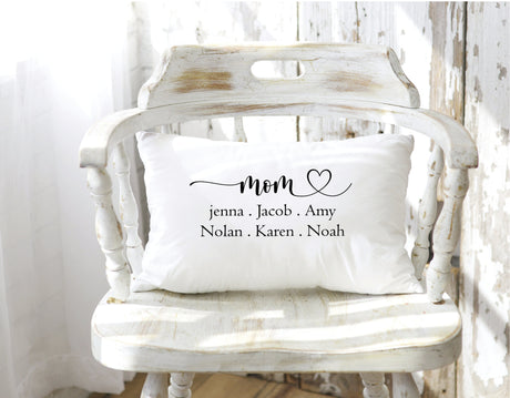 Personalized Mom Pillow, Mothers Day Pilow, Mothers Day Gift, Mom Gift, Custom Mom Gift, Mom Gift Idea, Gift for Mom, Gift from Grandkids - Arria Home