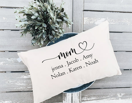 Personalized Mom Pillow, Mothers Day Pilow, Mothers Day Gift, Mom Gift, Custom Mom Gift, Mom Gift Idea, Gift for Mom, Gift from Grandkids - Arria Home