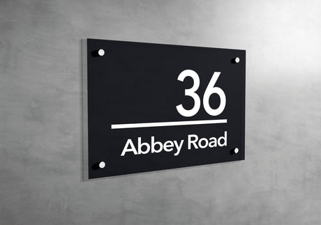 Modern House Number Sign, Custom Home Sign, Home Address Sign, Address Signage, Home Door Sign, Custom Acrylic Home Sign, Door Number Sign - Arria Home