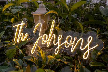 Custom Wedding Neon Sign Light, Custom Name Neon Sign, Personalized Wedding Decoration, Wedding Backdrop Light, Custom Neon Sign, Decoration - Arria Home