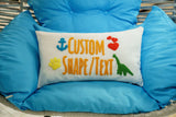 Custom Embroidery Family Names Pillow, Personalized Names Pillow,, Grandchildren Names Pillow, Grandma Gift, Gitf for Her, Gift for Mom - Arria Home