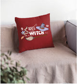 Witch Halloween Pillow, Cute Halloween Decor, %100 Witch, Halloween Decorations, Hallloween Lumbar Pillow, Halloween Throw Pillow, Gift - Arria Home