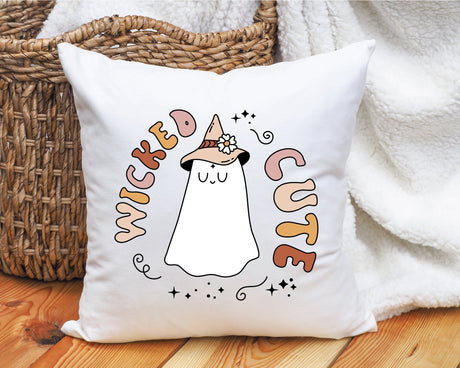 Halloween Pillow, Halloween Gift, Halloween Decor, Halloween Pillow Cover, Cushion Pillow Case, Halloween Decorations, Wicked Cute Pillow - Arria Home