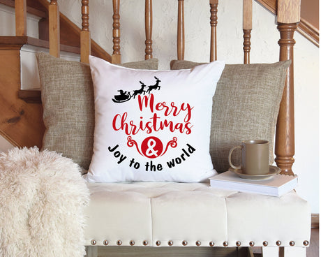 Merry Christmas Pillow, Christmas Lumbar Pillow, Christmas Throw Pillow, Christmas Decorations, Noel Decor, Xmas Pillow, Christmas Gift - Arria Home