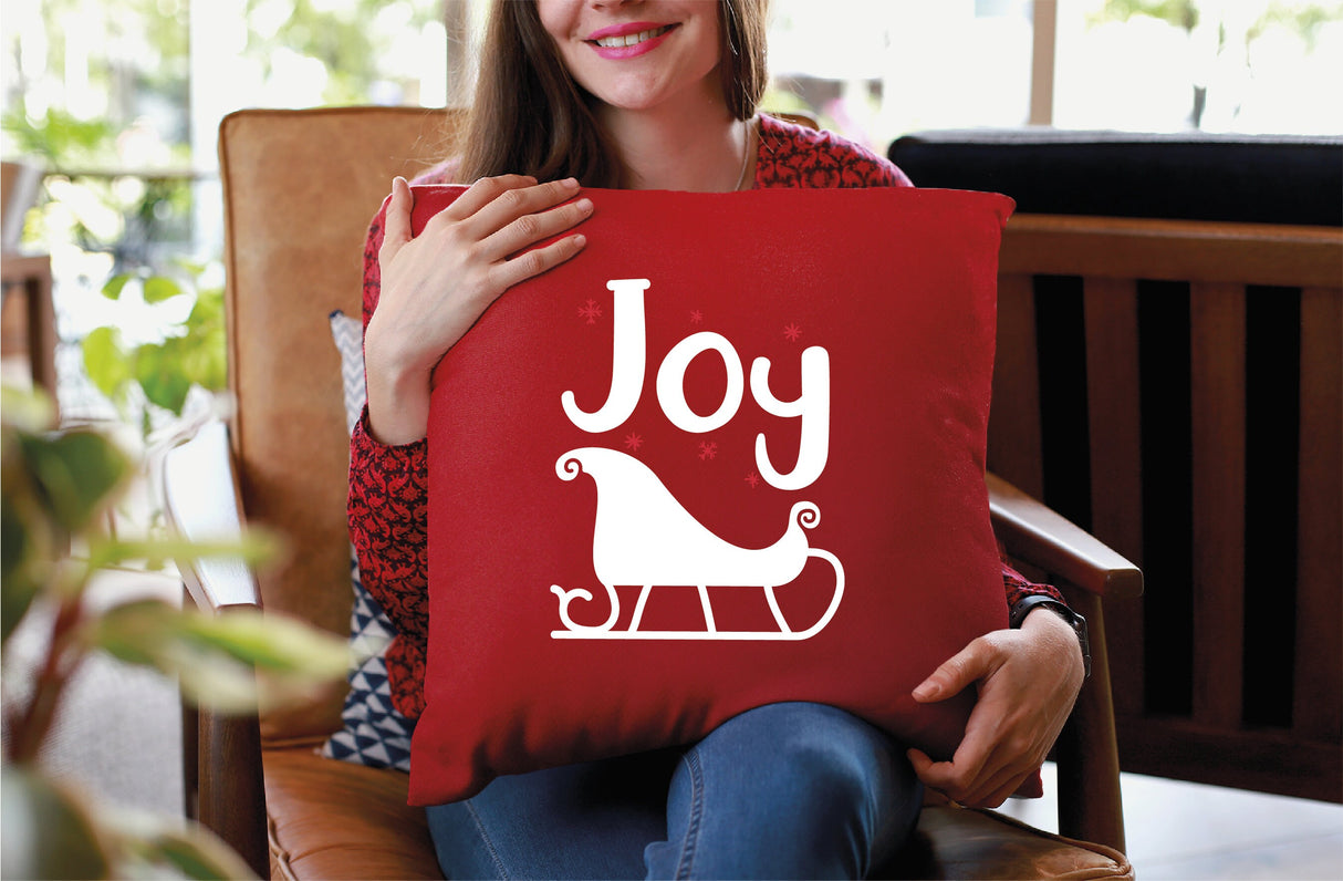 Joy Christmas Decorative Pillow, Joy Lumbar Pillow, Christmas Throw Pillow, Christmas Decorations, Noel Decor, Xmas Decor, Christmas Gift - Arria Home