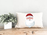 Christmas Santa Claus Pillow, Santa Claus Decor, Noel Lumbar Pillow, Xmas Throw Pillow, Christmas Decor, Christmas Home Decor, Farmhouse - Arria Home