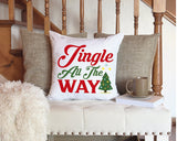 Jingle All The Way Christmas Pillow, Christmas Decorations, Christmas Lumbar Pillow, Christmas Gift, Home Decorative Pillow, Personalized - Arria Home