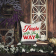 Jingle All The Way Christmas Pillow, Christmas Decorations, Christmas Lumbar Pillow, Christmas Gift, Home Decorative Pillow, Personalized - Arria Home