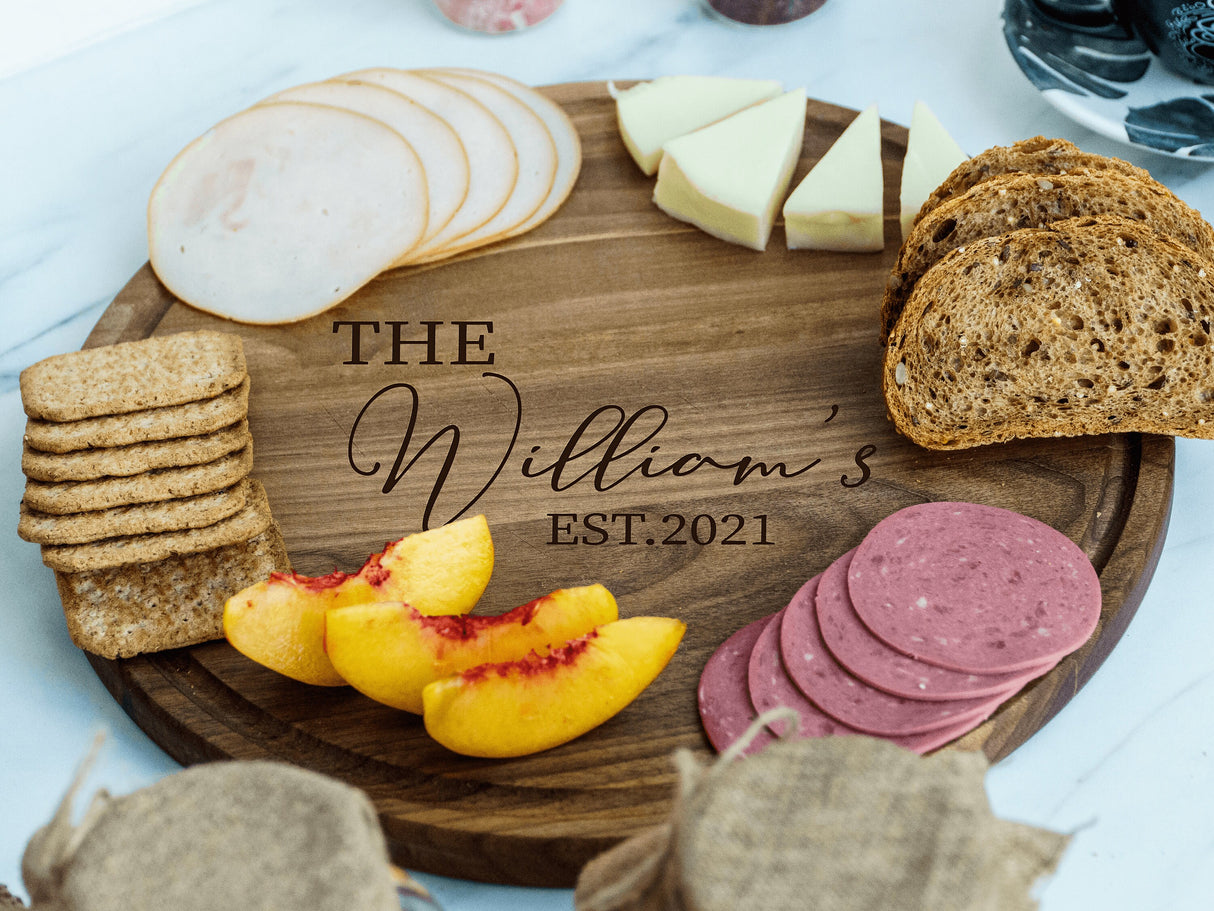 Charcuterie Board Personalized, Custom Cutting Board, Serving Board, Couple Cutting Board, Wedding Gift, Anniversary Gift, Christmas Gift - Arria Home